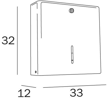 INDA® Держатель рулона туалетной бумаги металлический для гостиниц Hotellerie Av427g - Вид №1
