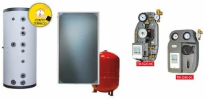 Trienergia Комплект солнечных батарей для производства горячей воды и отопления помещений