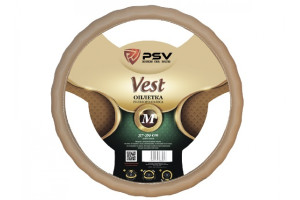 17868433 Оплётка на руль VEST EXTRA Fiber бежевый, М 121979 PSV