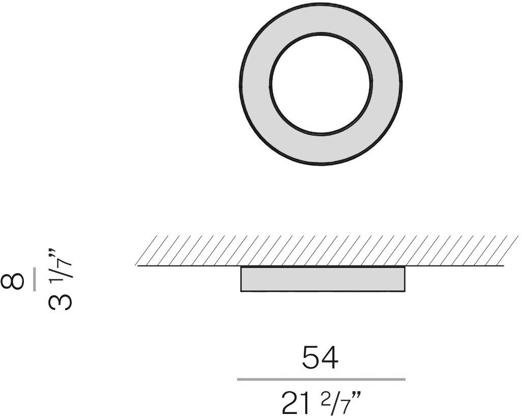 PANZERI Настенный светильник / потолочный светильник из алюминия Silver ring sun-id-1440547 - Вид №6