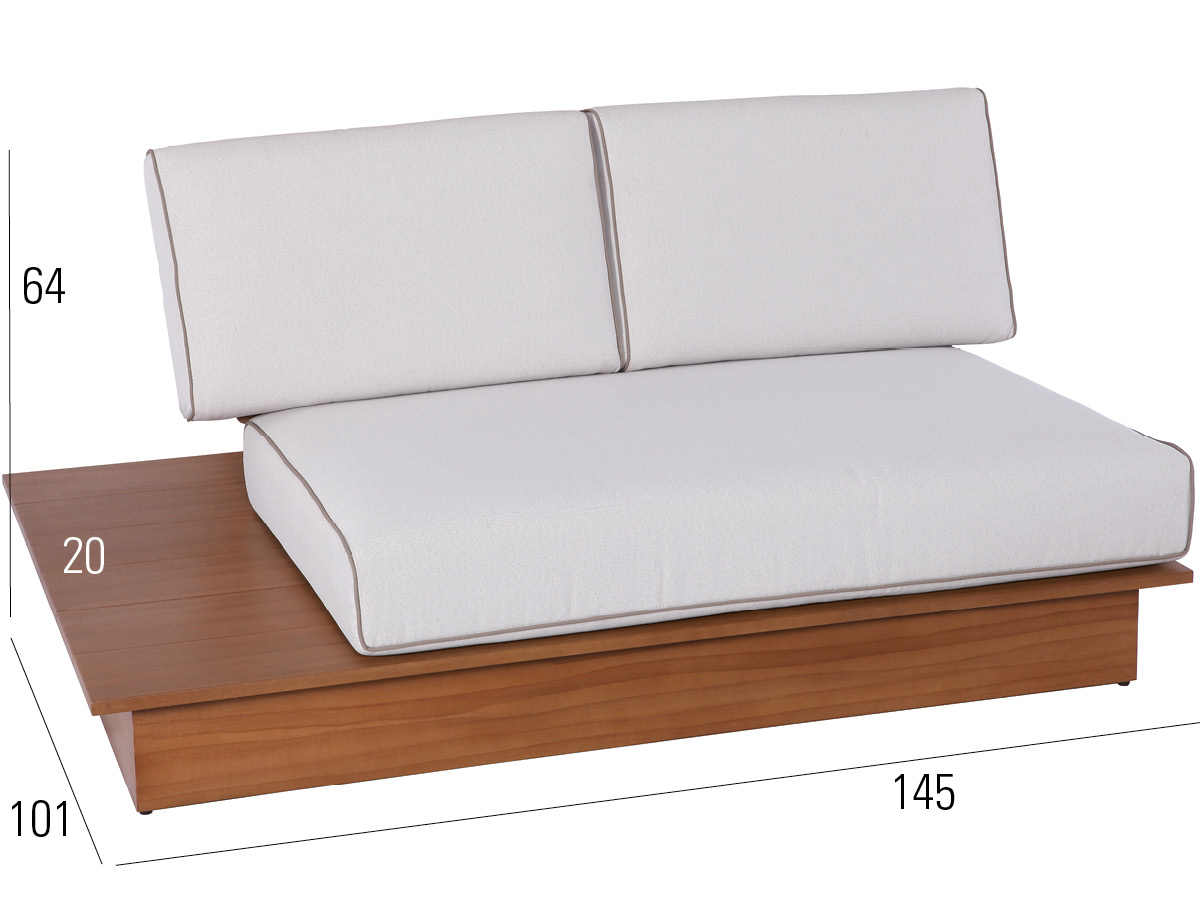 72.00.0548 La Villa Lounge 2-местный борнео, включая обивку Mbm  - Вид №2