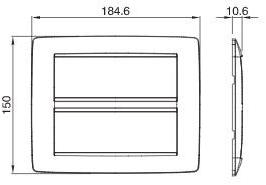 GEWISS Отделочная плита из технополимера Serie civili sun-id-1378576 - Вид №17