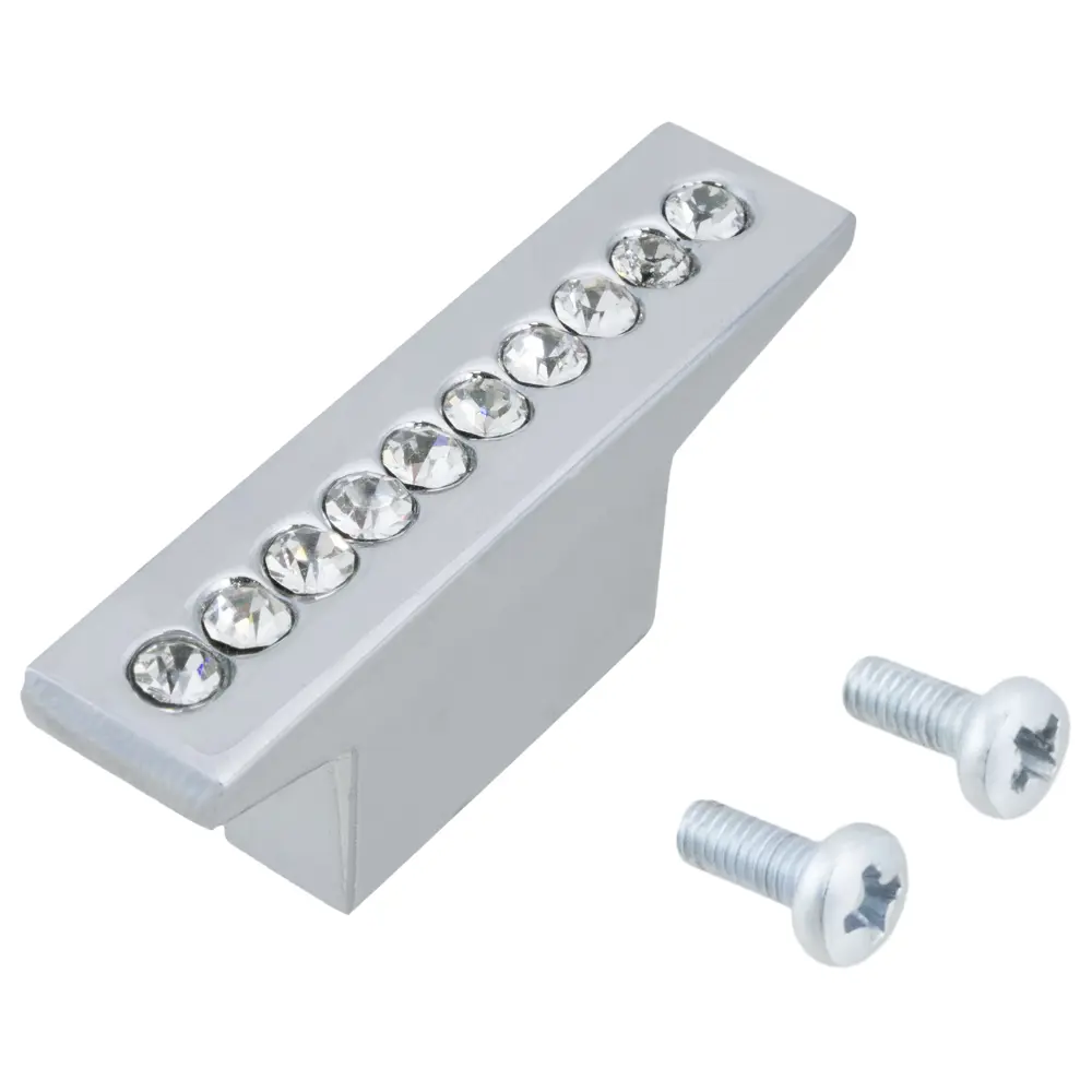 Мебельная ручка-кнопка Jet 404 RZ404U металл цвет хром STLM-2007210 - Вид №1