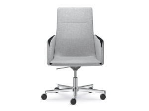 Вращающееся офисное кресло с подлокотниками с 5 спицами