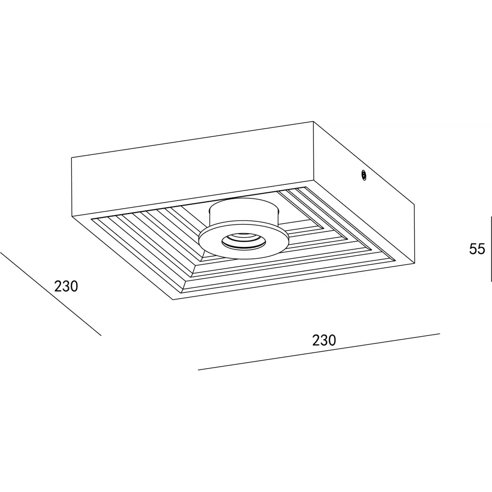 Светильник настенно-потолочный светодиодный Gesso 10218/SG, 15 м², белый свет 82137862 STLM-2102682 Escada  - Вид №1