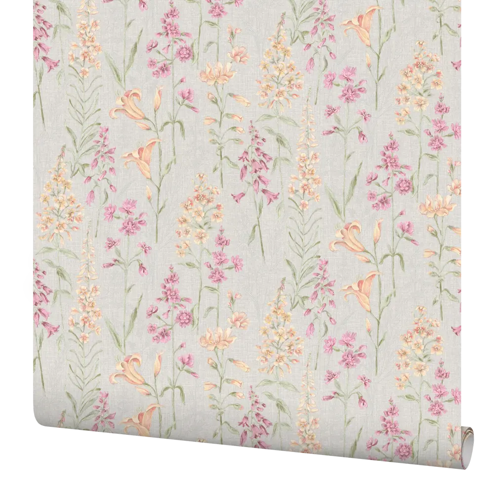 Обои флизелиновые VOG Collection Летний день оранжевые/розовые 1.06 м 71555-66 STLM-2087353