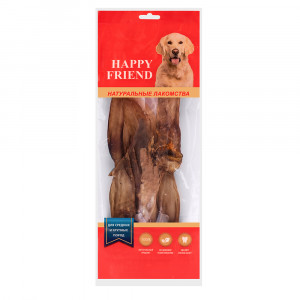ПР0057547 Лакомство для собак Уши кроличьи для средних и крупных пород HAPPY FRIEND