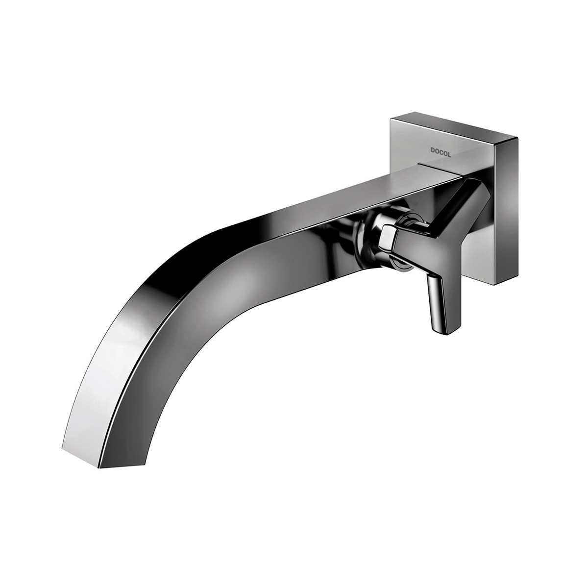 00876448 Настенный смеситель для ванной комнаты из полированного графита Docol DOCOL CITY 