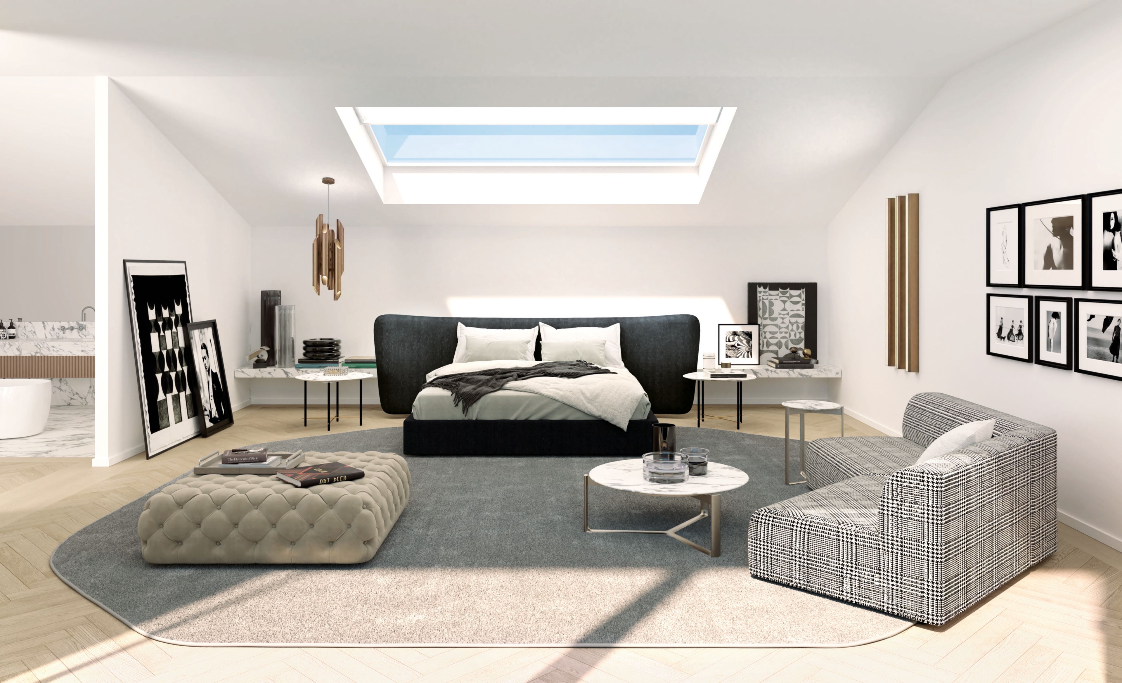 Кожаный прямоугольный пуф с Капитоном Casamilano HYATT 160 ARCH-00025984 - Вид №2