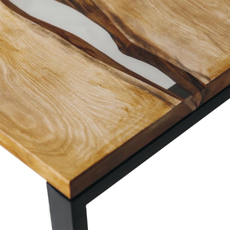 Обеденный стол деревянный прямоугольный 120 см Apple River ICON DESIGNE  178143 Бежевый;коричневый  - Вид №3