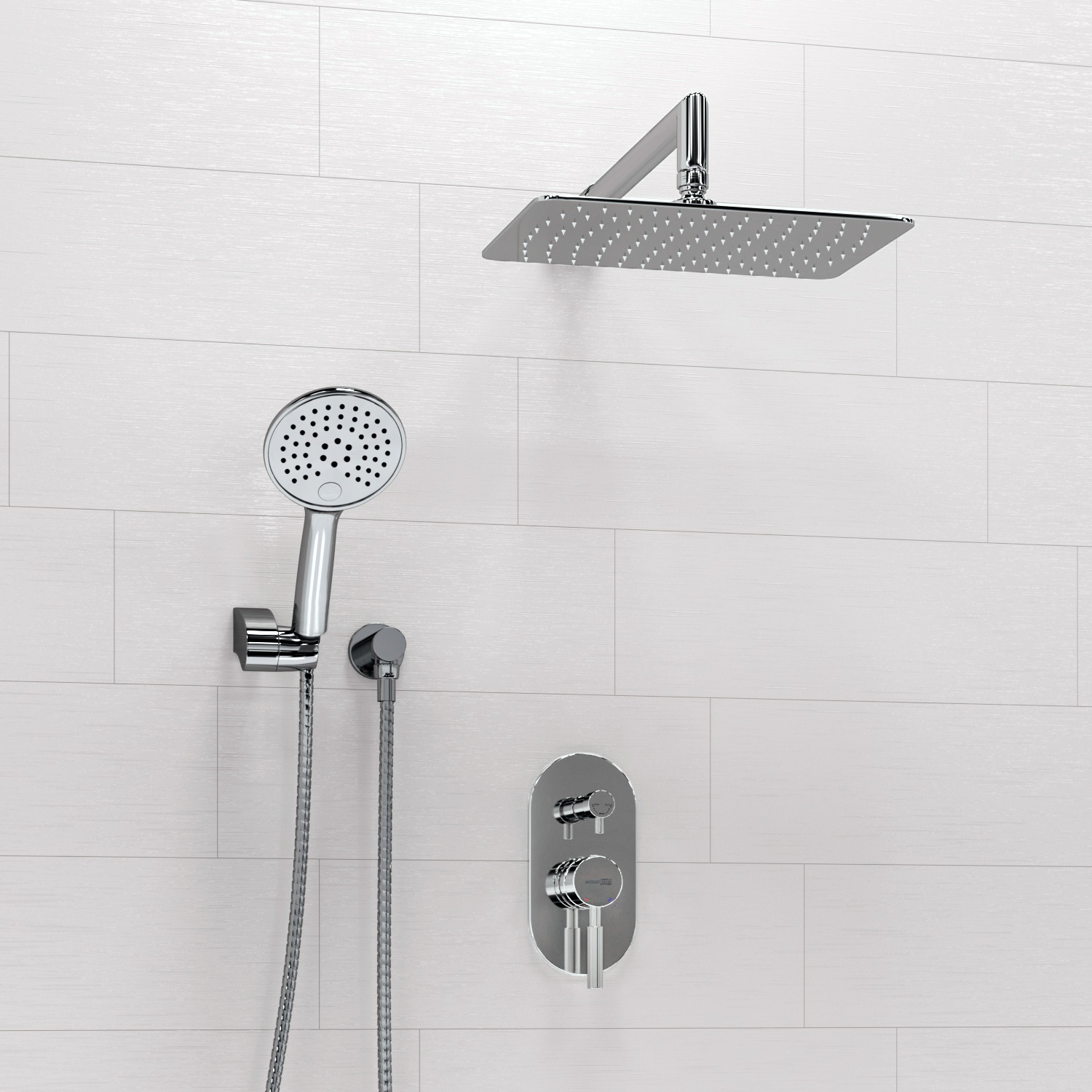 A16169 Встраиваемый комплект для душа с верхней душевой насадкой и лейкой WasserKRAFT 