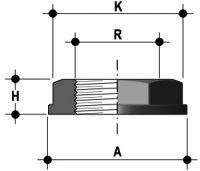 SANIT 390705210 Контргайка, PVC-U  - Вид №2