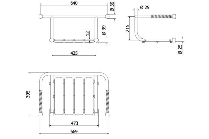 Сиденье для ванны с порошковым покрытием Thermomat SV ARCH-00117299 - Вид №2