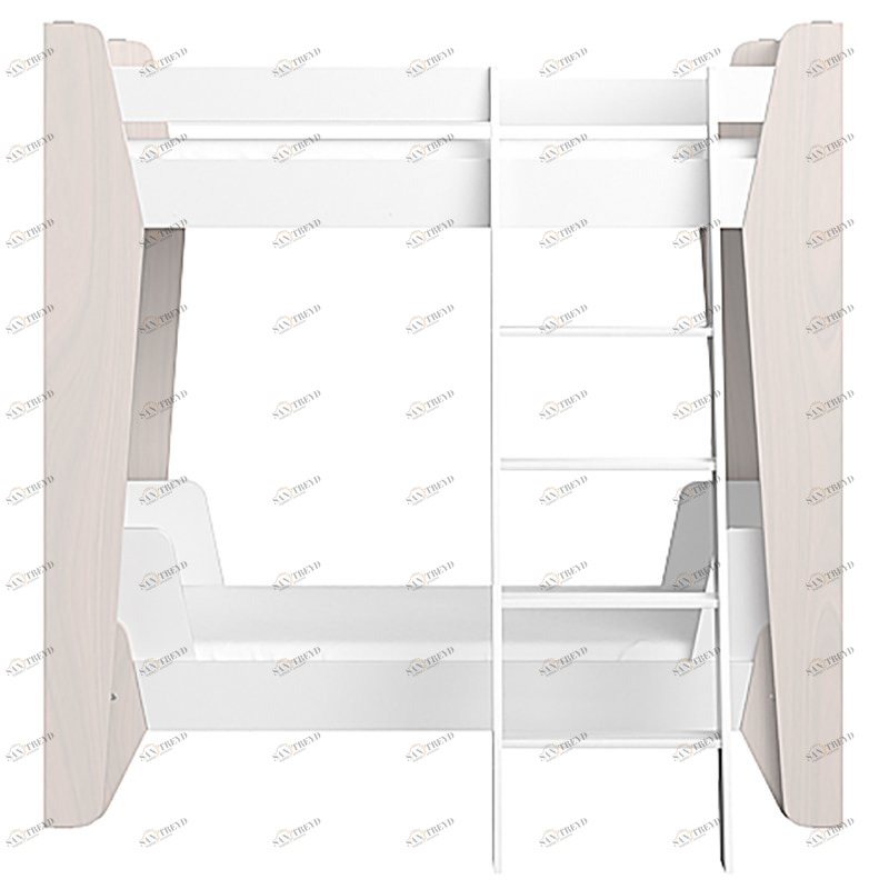 Кровать детская двухъярусная 170х90 см белая Line M ELLIPSE ELLIPSE LINE 257803 Белый Santreyd 