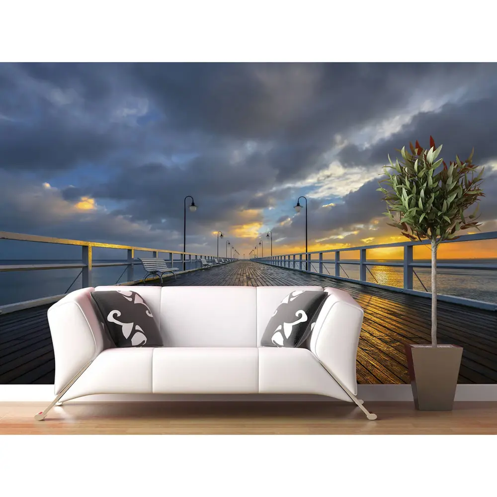 Фотообои бумажные Пирс на Балтике 254х184 см POSTERMARKET STLM-2111609 - Вид №1