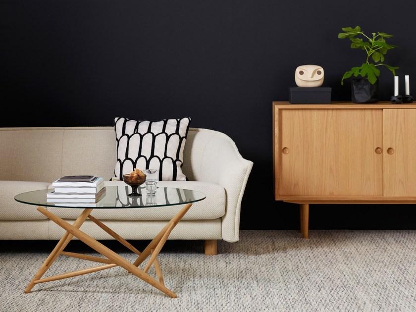 Karl Andersson Круглый журнальный столик из дерева и стекла sun-id-1511752 - Вид №2