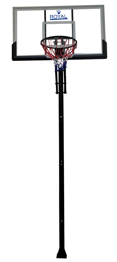 Стационарная баскетбольная стойка royal fitness 54”, поликарбонат Royal Fitness sun-id-2068308