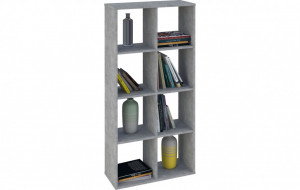 vpk-0001693.75 Стеллаж Polini Home Smart Кубический 8 секции, бетон ВПК (Тополь)