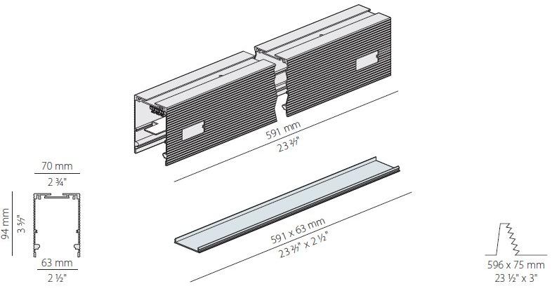 PANZERI Линейный световой профиль из экструдированного алюминия Nolita Xg2038 - Вид №10