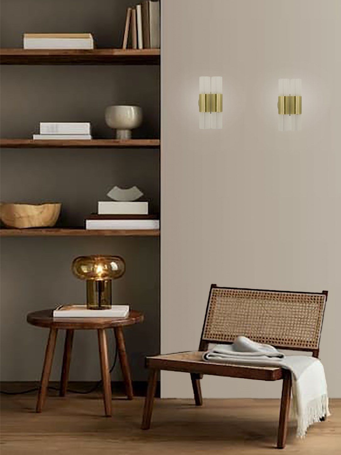 Светодиодный настенный светильник из латуни и стекла LUCE TU Sbarlusc ARCH-00032714 - Вид №1