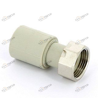 Муфта сварка-В 20х3/4" с накидной гайкой пломбируемая FV-PLAST 226022