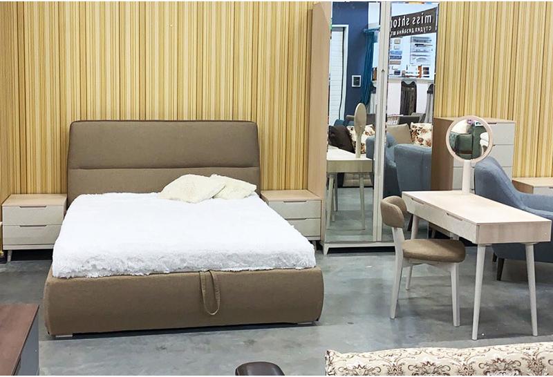 1455 Кровать с ортопедическим основанием 1.6 Сканди Жемчужно-белый R-HOME 40172725h_Жемчуг - Вид №2