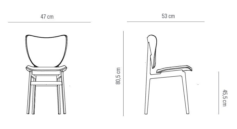 Мягкий стул из ткани NORR11 Elephant ARCH-00129510 - Вид №2