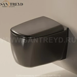 MN1189017 Подвесной унитаз настенный Черный Ceramica Flaminia Mono Италия