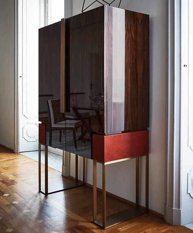 OAK Барная стойка из черного дерева со встроенной подсветкой Milano collection Sc5001 - Вид №3