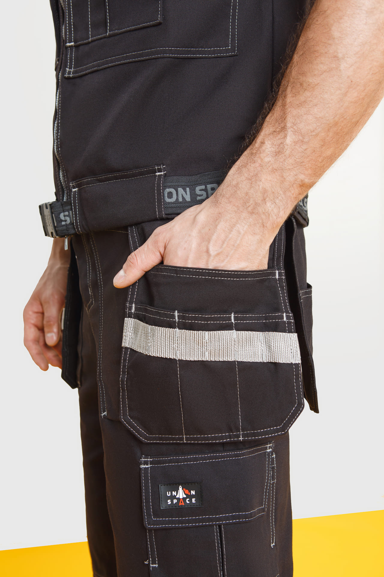 62597 Жилет  черный Union Space  Летняя спецодежда  размер 44-46  - Вид №5