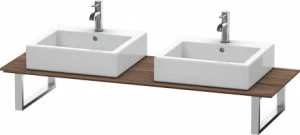 XL018C02121 X-Large Консоль для накладных раковин и встраиваемых умывальников Орех темный декор