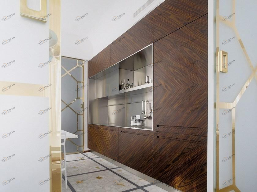 TM Italia Cucine Кухня из стали и дерева D90 sun-id-1465284