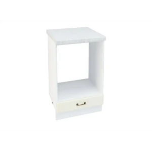 91914453 Шкаф для духовки Франция 45x81.60x47.80 см фасад кремовый МДФ каркас белый ЛДСП Kameol STLM-1434698