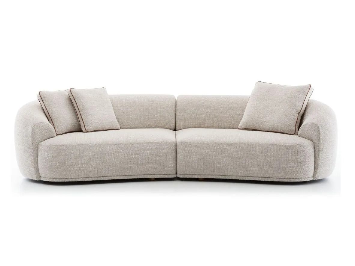 Изогнутый диван из ткани Pacini & Cappellini BOND ARCH-00083844