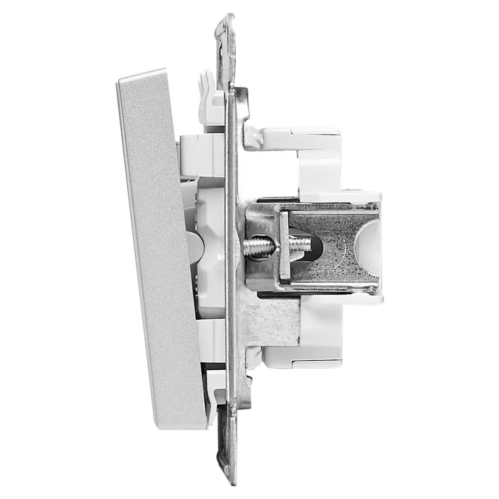 Выключатель встраиваемый Systeme Electric AtlasDesign 2 клавиши цвет алюминий 89457368 STLM-2075441 - Вид №3
