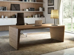 Quadrifoglio Прямоугольный рабочий стол с системой управления кабелями X10