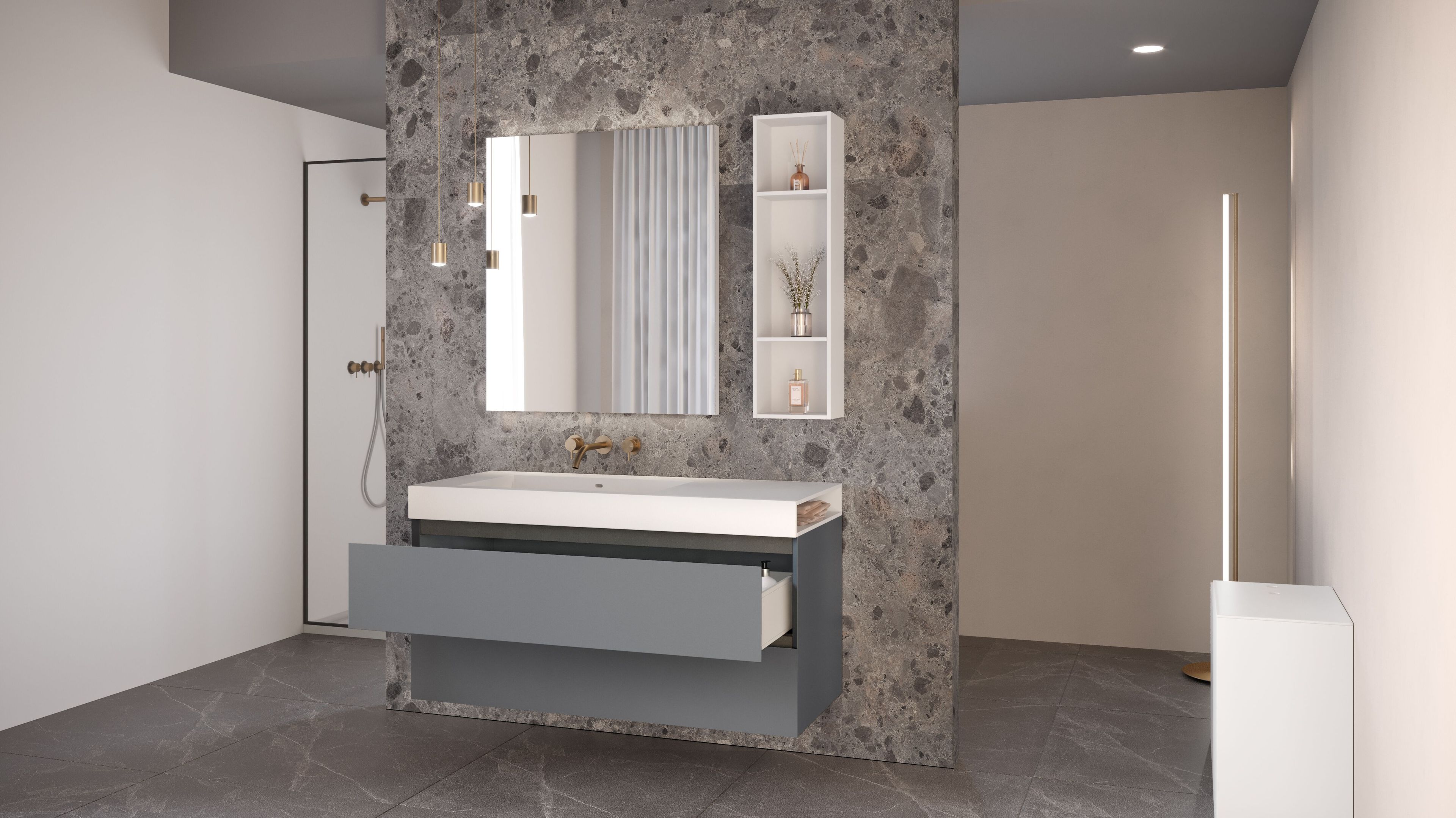 Подвесной умывальник Corian® Acquapazza PLAY with Matter ARCH-00040721 - Вид №2