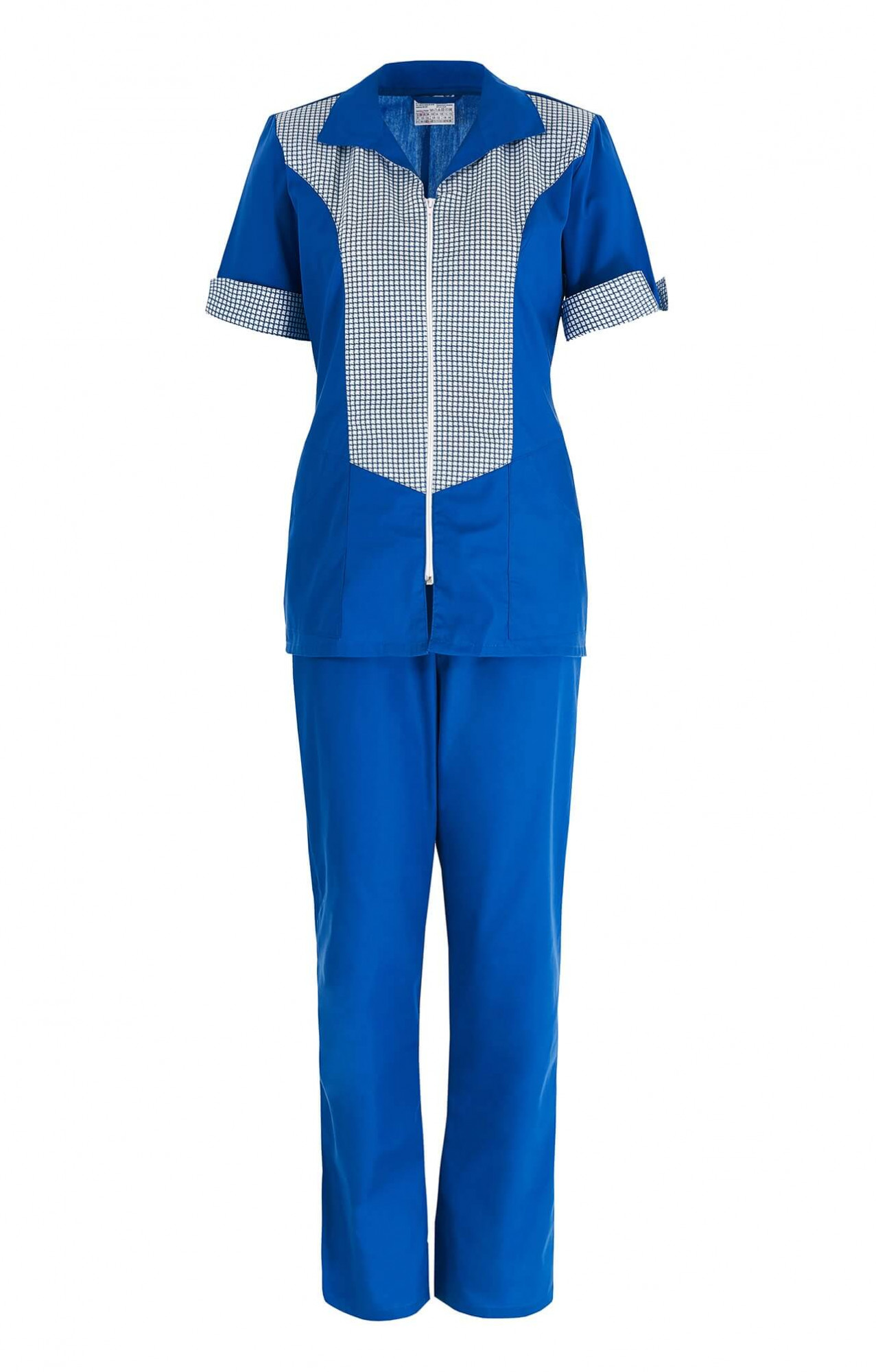 66084 Костюм "Грация" василек  Одежда для обслуживающего персонала  размер 44 Спецодежда 