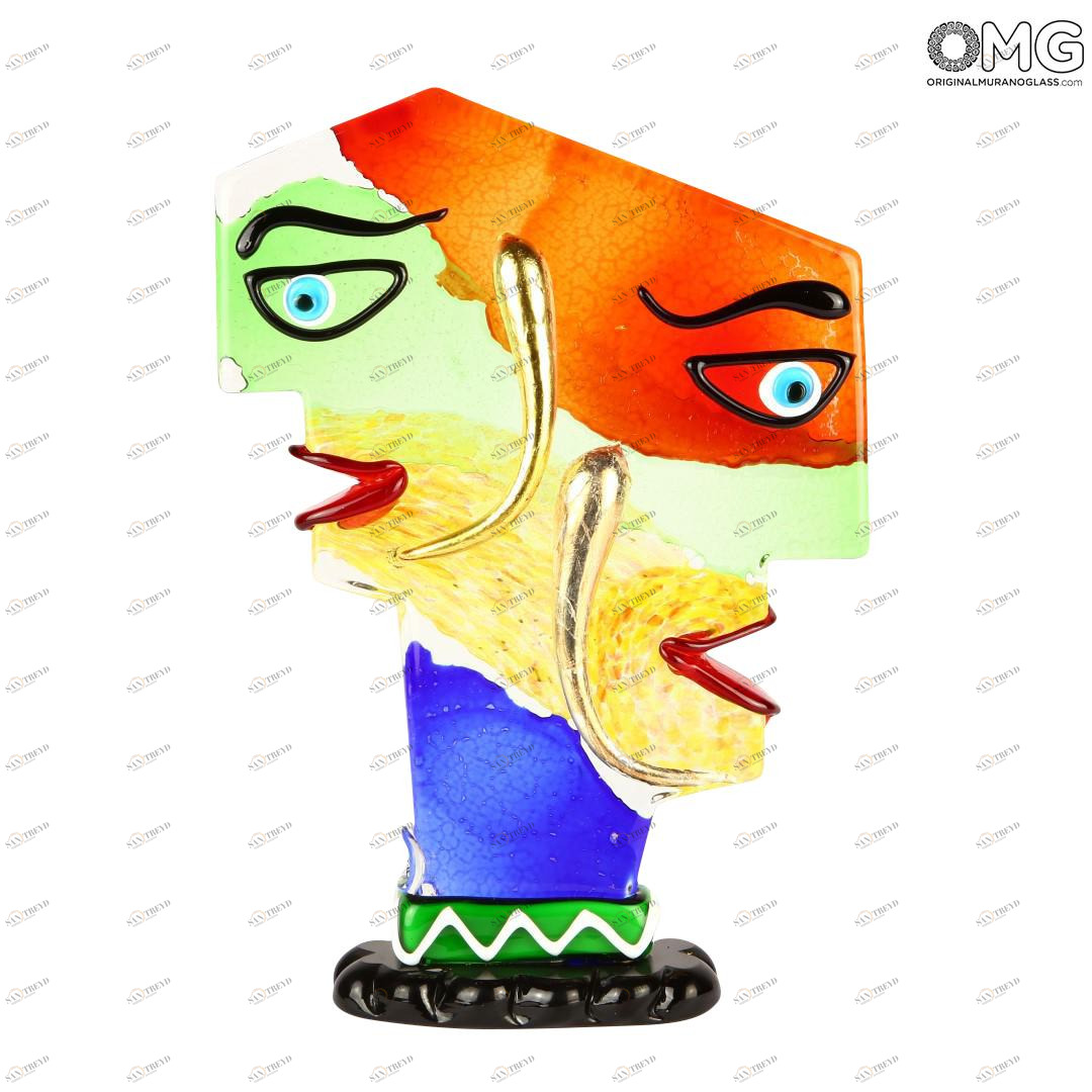 2618 ORIGINALMURANOGLASS Скульптура Ты&Я - по мотивам Пикассо - Original Murano Glass OMG 28 см 