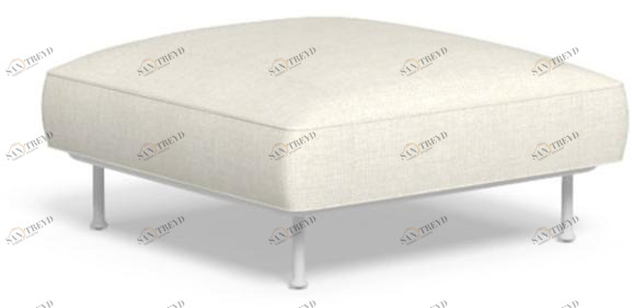 Talenti Квадратный садовый пуф со съемным чехлом из ткани Coral Corpuf