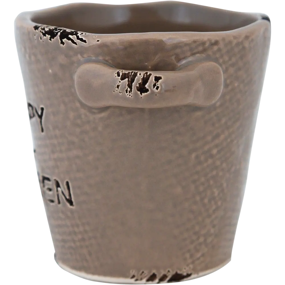 Кашпо-кактусник 7.5x7x9 см v0.17 л керамика коричневый GARDMAX STLM-2123367 - Вид №2