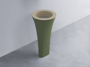 AMLA45-AV+AMPILT-BR+AMCOLT-AG Раковина Amedeo Tondo отдельностоящая cielo Enjoy + Amedeo