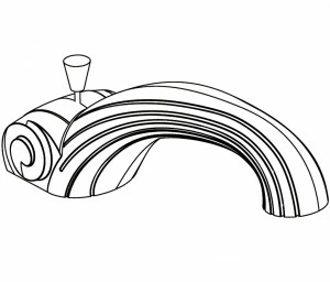 C40-3S1XLD C40-3S1XLD XL Излив на край ванны на край БОНРОШ Cristal & Bronze BONROCHE