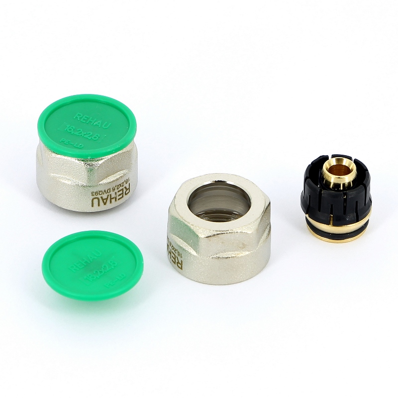 Комплект двух соединителей-евроконус обжим-B для труб RAUTITAN stabil, REHAU 3/4"x16,2(2,6) 266452