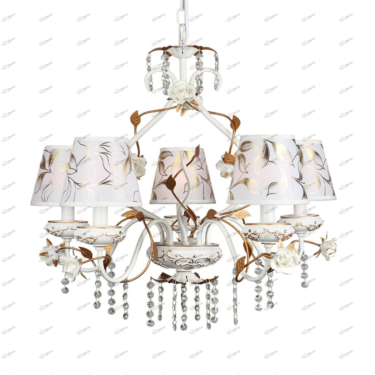 Подвесная люстра Omnilux OML-77903-05 OMNILUX ДИЗАЙНЕРСКИЕ 185629 Белый 