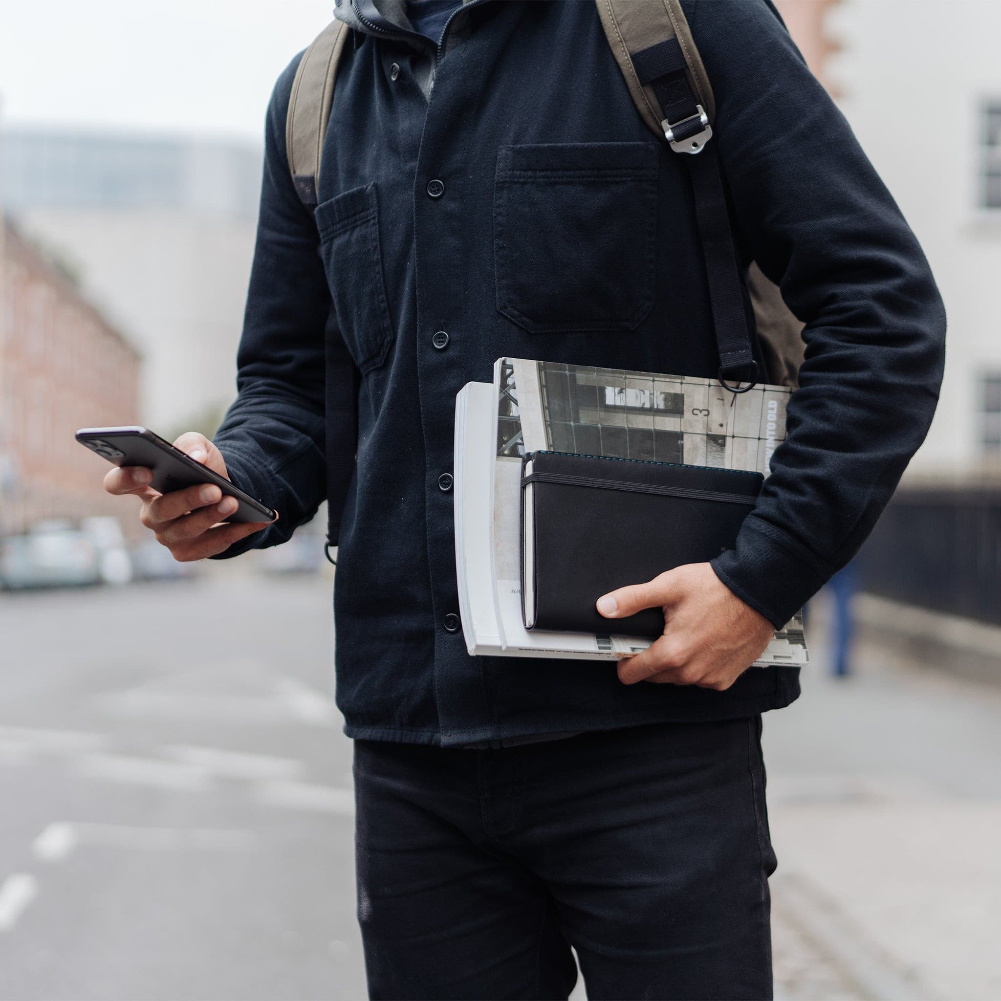 W108CHAR Обложка для ноутбука - Древесный уголь - Карст Wingback  - Вид №2