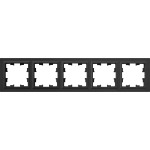 Рамка IEK Brite 5-постовая графит для влажных помещений 87761341