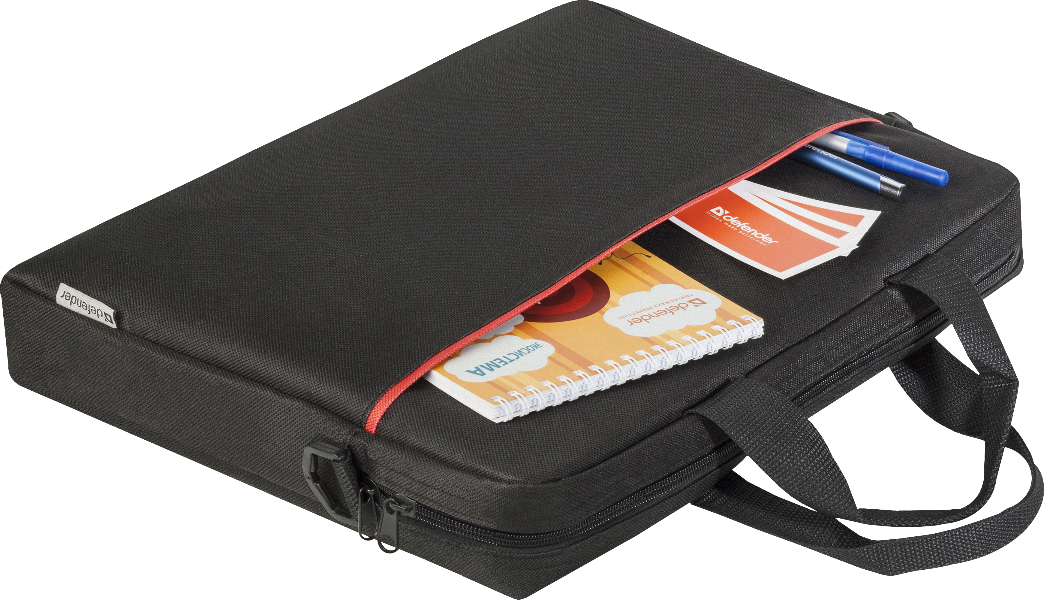 26083 сумка для ноутбука lite 15.6" черный, карман Defender Santreyd  - Вид №3