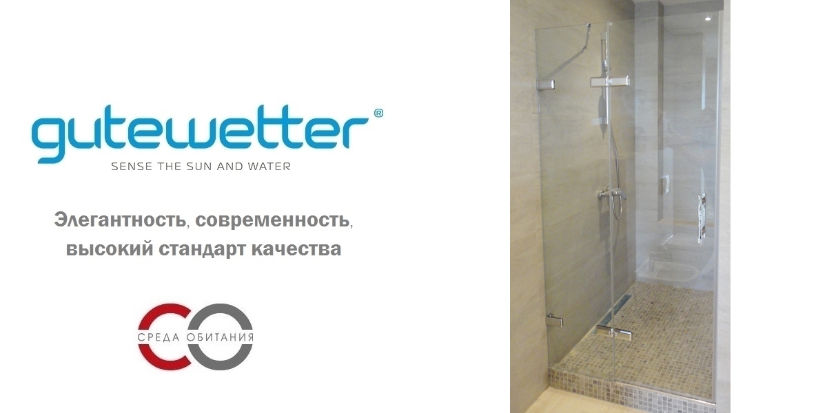 Душевая дверь в нишу 105x200 GK-862A стекло прозрачное 6 мм GUTEWETTER TREND DOOR 105X200GK862A - Вид №1