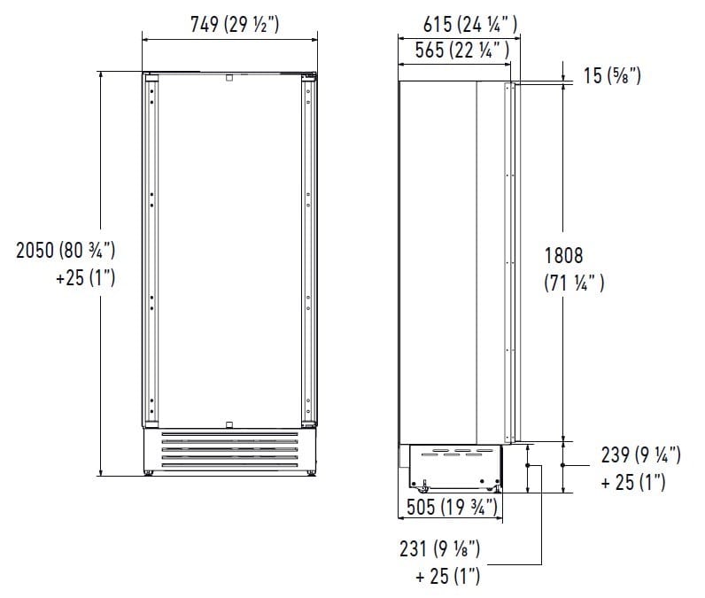 Встраиваемый вертикальный морозильник FHIABA Integrated ARCH-00023330 - Вид №4